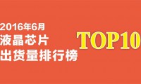 2016年6月液晶芯片出貨量排行榜