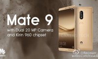 華為Mate 9曝光：雙2000萬像素攝像頭+OIS光學(xué)防抖