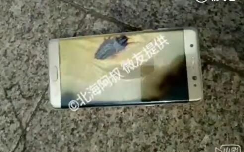 三星Note7國行第六炸:保安用滅火器滅火