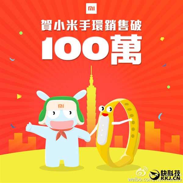 小米手環(huán)臺(tái)灣賣出100萬條＝178座101大廈