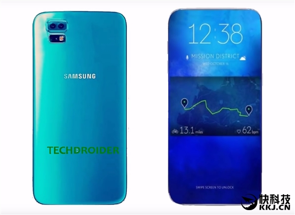 三星Galaxy S8概念圖出爐:無邊框+正面指紋識別