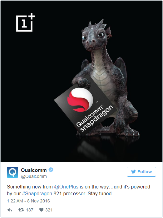 一加3T即將到來:采用驍龍821處理器