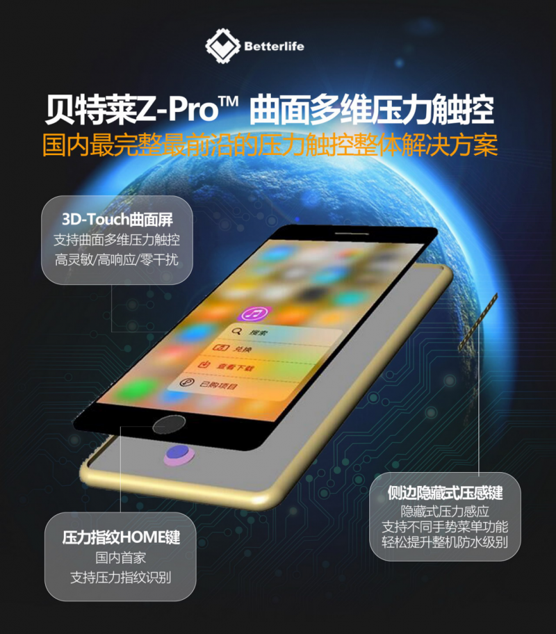 厲害了WORD貝特萊，國內(nèi)首款 Z-Pro&trade; 曲面多維壓力觸控震撼發(fā)布！