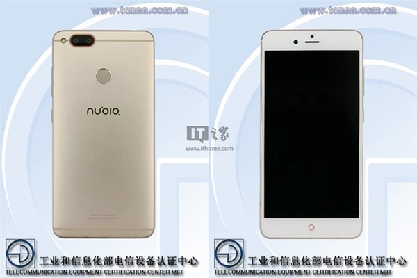 努比亞新機亮相工信部:后置雙攝+后置指紋識別