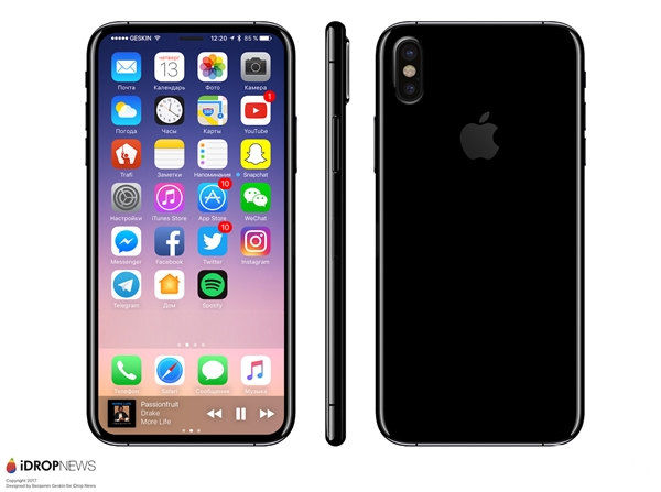 蘋果iPhone 8測試機曝光 外形完美！