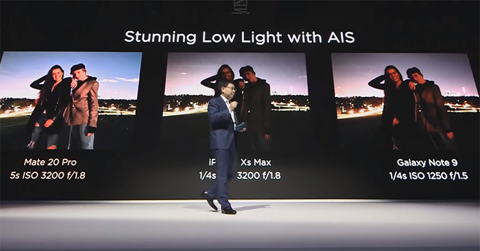 三星回懟華為Mate 20發(fā)布會嘲諷：Note 9夜景不差、系統(tǒng)也不卡
