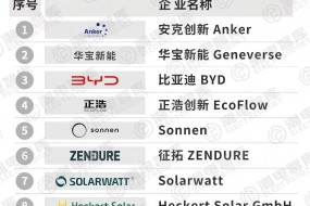 2024年Q3歐洲陽臺儲能品牌廠商TOP10，中企占七席